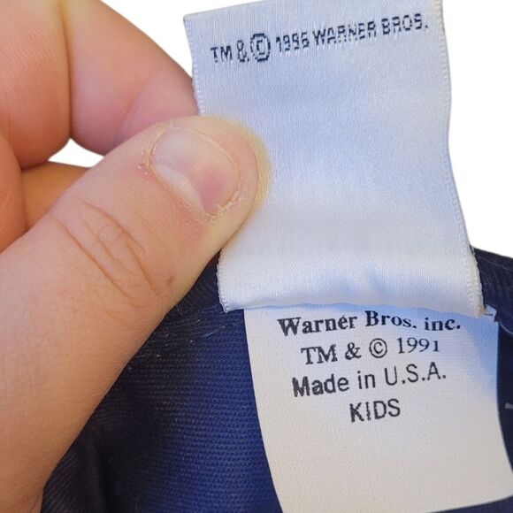 Vintage Kid's Navy Blue Bugs Bunny Baseball Hat OS - Picture 4 of 6